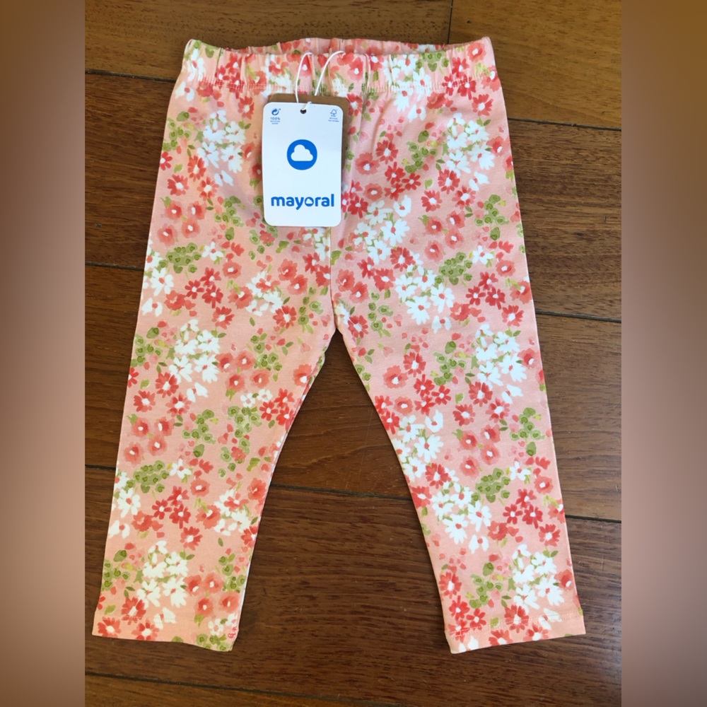 Mayoral Cropped Floral Size 3t Leggings